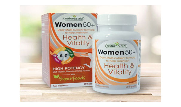 Multivitamine și minerale pentru femei 50+ Natures Aid